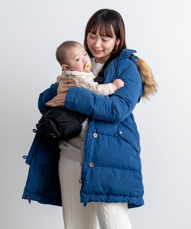 ファー付き モッズ風ダウン ママコート | スウィートマミー本店