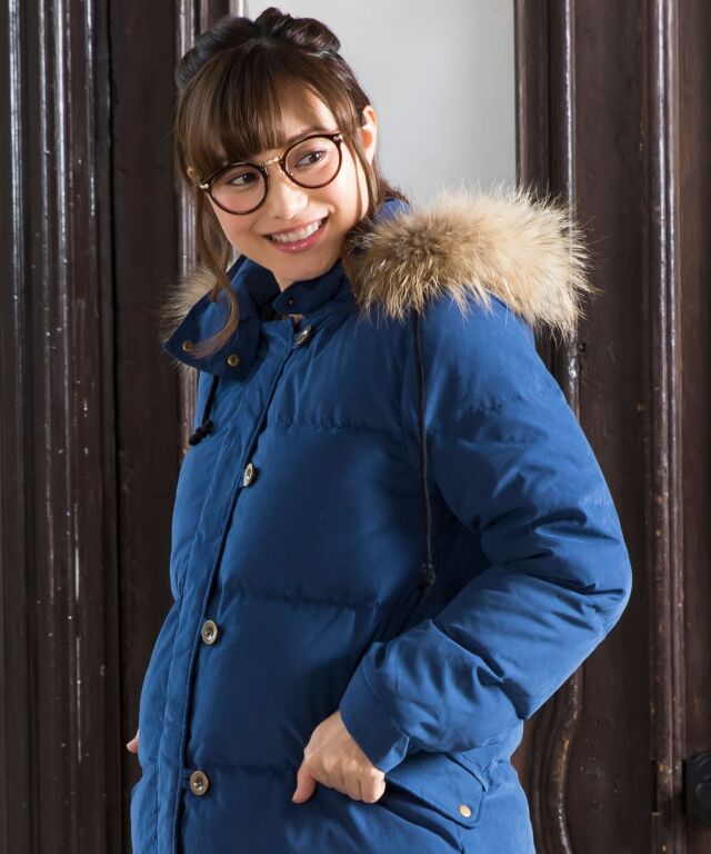 ファー付き モッズ風ダウン ママコート | スウィートマミー本店