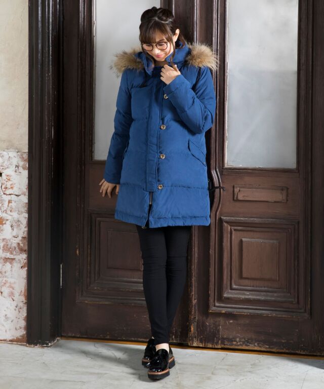 ファー付き モッズ風ダウン ママコート | スウィートマミー本店