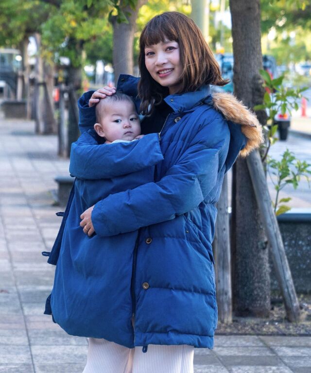 ファー付き モッズ風ダウン ママコート | スウィートマミー本店