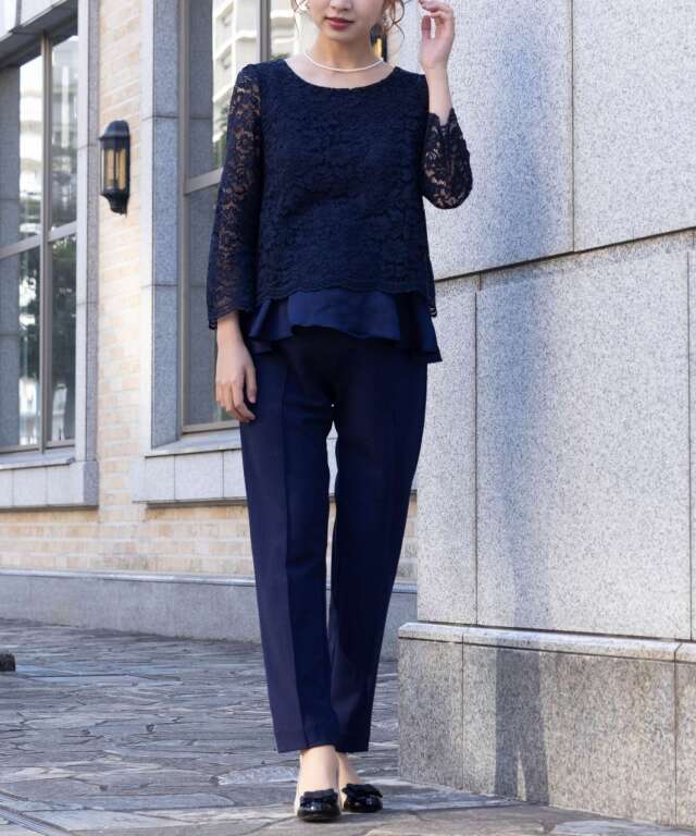 フォーマル パンツセットアップ 授乳服マタニティウェア