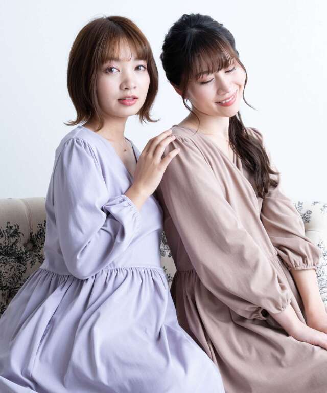 カシュクールワンピースパジャマ 授乳服 産後も使える | マタニティ