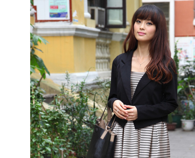 楽天市場】CELINE セリーヌ Triomphe Stripe Silk Dress