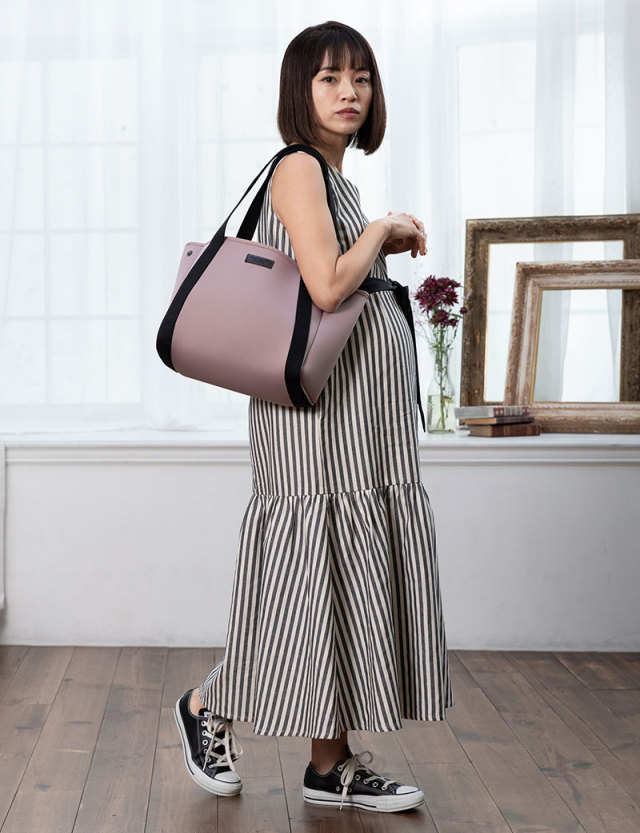 kate spade ストライプ 半袖シャツワンピース(ベルト付き襟 kate spade ストライプ 半袖シャツワンピース(ベルト付き襟
