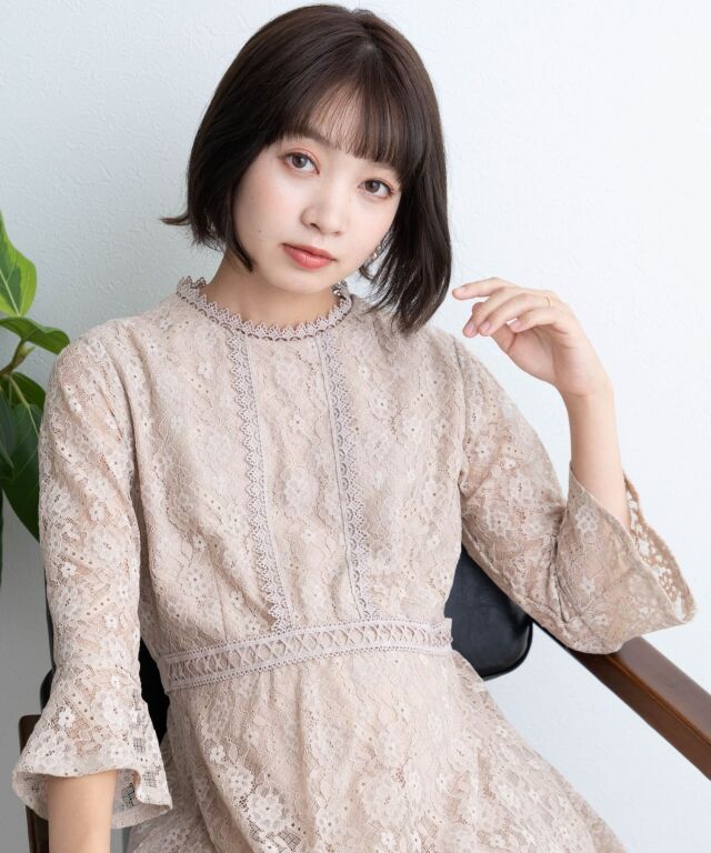 アンティークレースマタニティドレス マタニティ 授乳服 産後も使える
