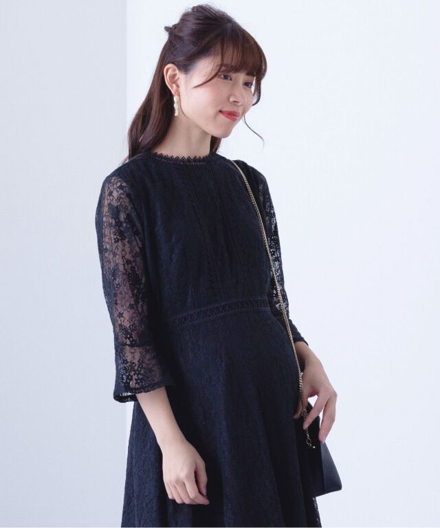 アンティークレースマタニティドレス マタニティ 授乳服 産後も使える