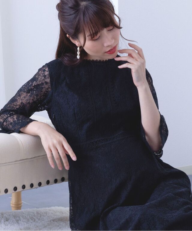 ANDREA&Co アンドレアアンドコー　レースワンピース　マタニティーも可 アンティークレースマタニティドレス マタニティ 授乳服 産後も使える