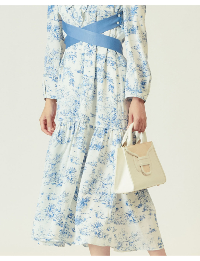 ハイネック2WAYフリルワンピース 授乳服マタニティウェア| マタニティ