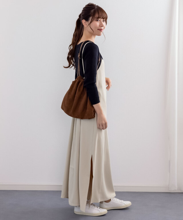 シンプルキャミワンピース マタニティ 授乳服 産後も使える