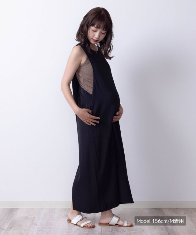 バッククロスワンピース マタニティ 授乳服 産後も使える | マタニティ