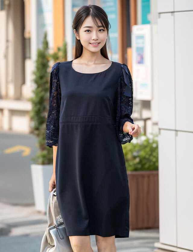 産前産後兼用フォーマルワンピース 授乳服マタニティウェア 