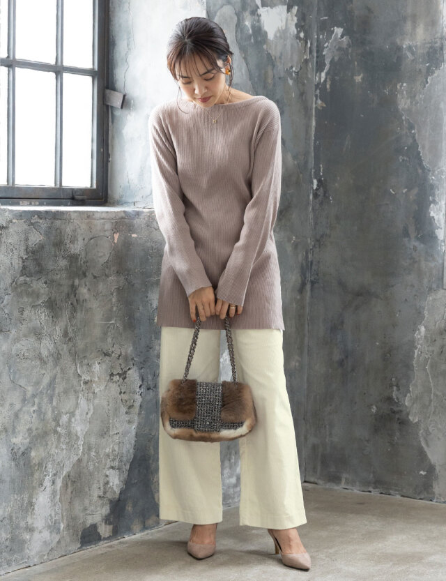 МＨＬ　ベビーコーデュロイパンツ　エクリュ コーデュロイパンツ 産前産後兼用| マタニティウェア・授乳服の