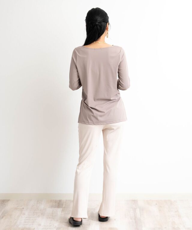 UVカット ラッシュガード長袖Tシャツ×センタースリットゆるフィット