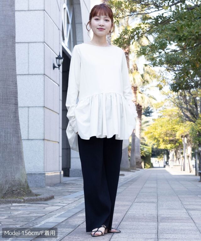 GIRLISH ホワイトマドレーヌワンピース 縮ま