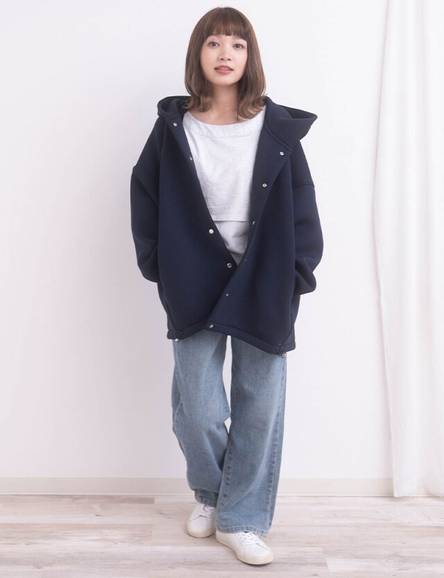 すっきりネックライン 授乳Tシャツ 8分袖・半袖 マタニティ 授乳服