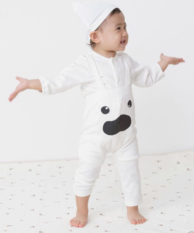 白衣3点セット BMTH DROPDEAD サマーソニック ハロウィン ハロウィンなりきりサロペット＆帽子セット おばけ かぼちゃ コウモリ