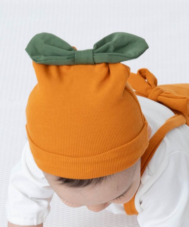ハロウィンなりきりサロペット＆帽子セット おばけ かぼちゃ コウモリ