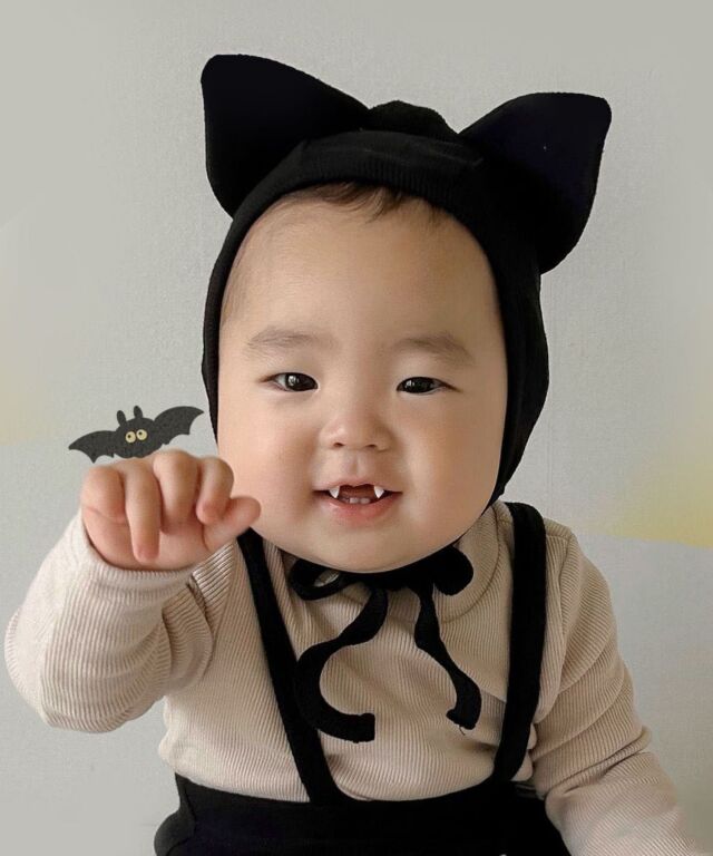 ハロウィンなりきりサロペット＆帽子セット おばけ かぼちゃ コウモリ