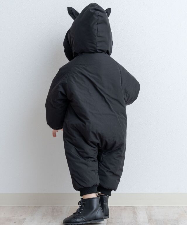 ねこさん 中綿シームレス ジャンプスーツ | マタニティウェア・授乳服