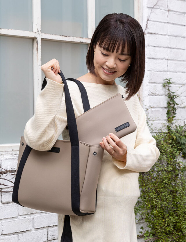 ネオプレーン素材トートバッグ 2点セット サコッシュ セット【SWEET