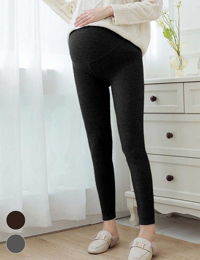 裏起毛マタニティリブレギンス
