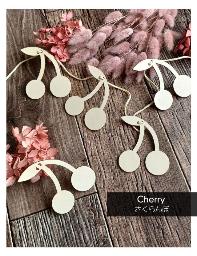 木製 ナチュラル ウッド ガーランド emu 咲む| マタニティウェア・授乳