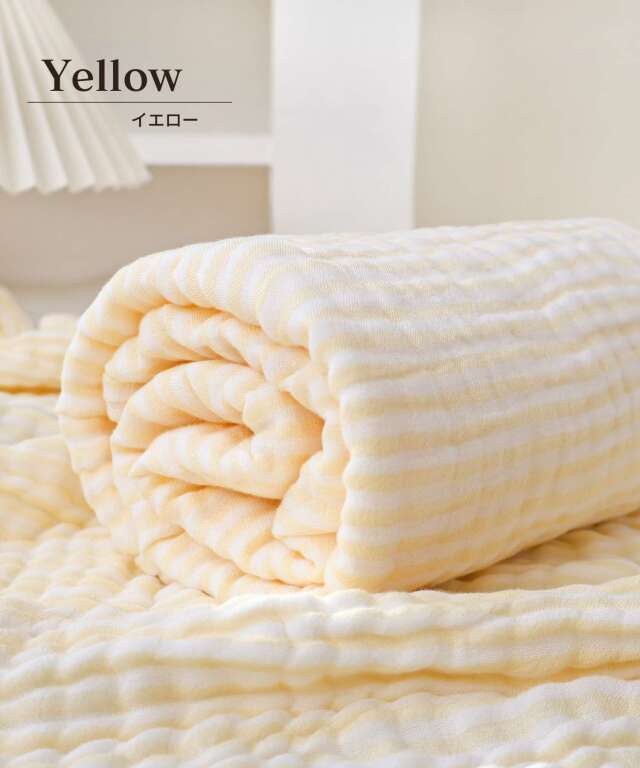 6重ガーゼ バスタオル ボーダー柄 | マタニティウェア・授乳服の