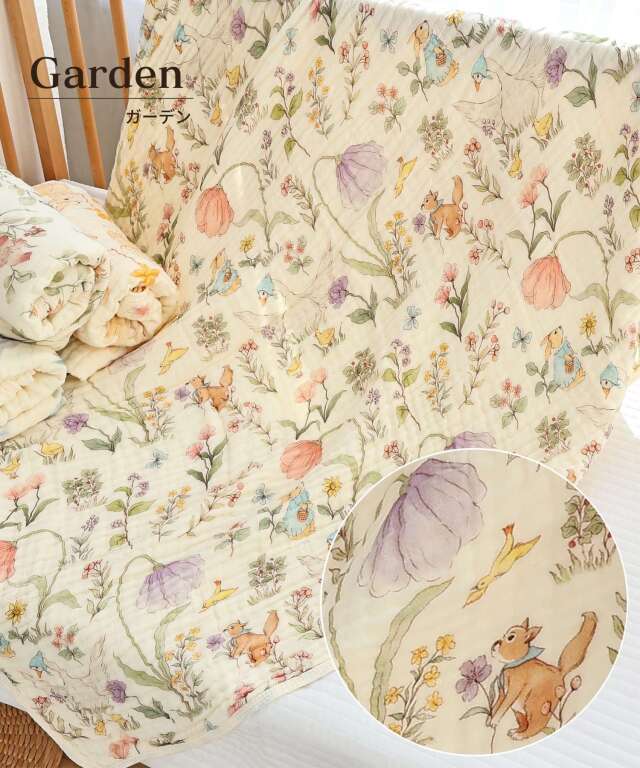 タオル m.mama 6重ガーゼ バスタオル アニマル＆花柄 | マタニティウェア・授乳服の