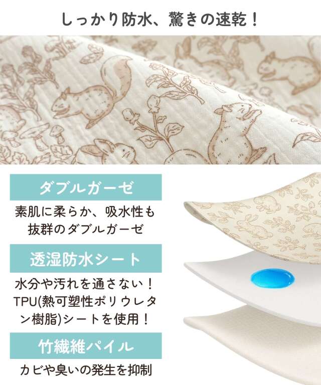 BCF2025　上位賞　プレイマット　水面下 小児科医師監修 プレイマット BreathMat 選べる専用防水敷きカバー