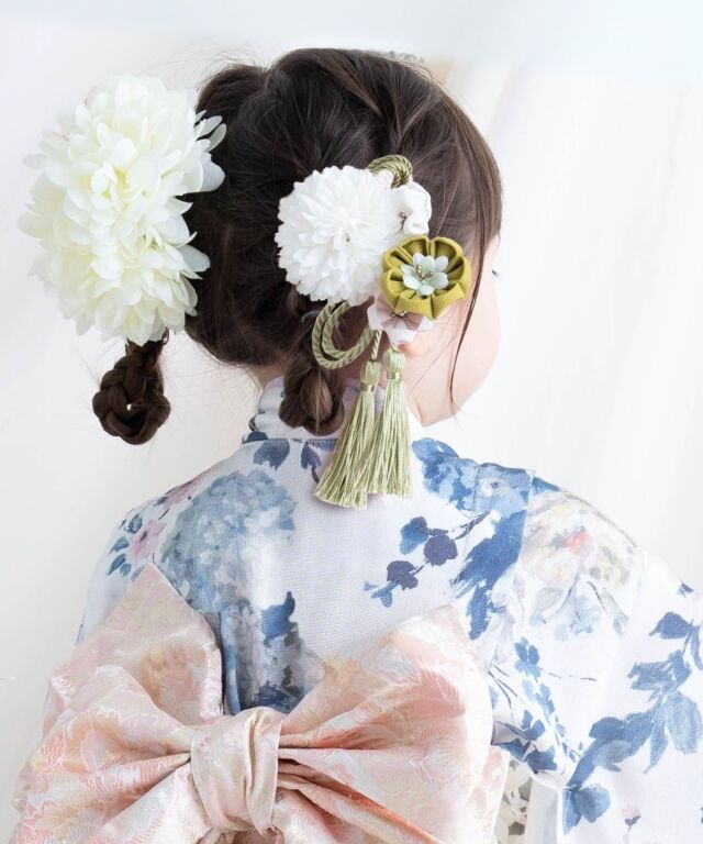 Dannie and Lilou スカート ヘアクリップ 2点セット つまみ細工 ヘアクリップ＆タッセルピン 2点セット | マタニティ