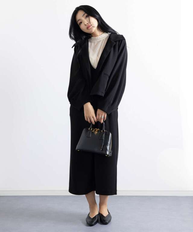 953 新品 マジョマジョ 黒ブラック 重ね着風 キルティング ジャケット 944132_main06.jpg?20240116174323