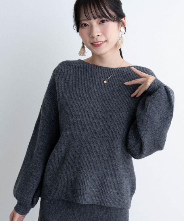 ニット×スカート セットアップ マタニティ 授乳服 産後も使える