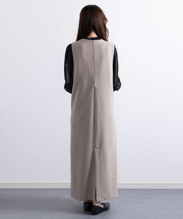 Vネックジョーゼットワンピース マタニティ 授乳服 産後も使える