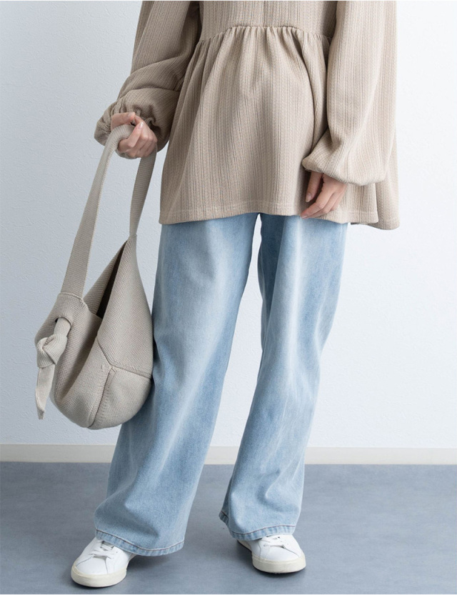 【新作早割クーポン配布中】マタニティルーズフィットデニム マタニティ 産後も使える