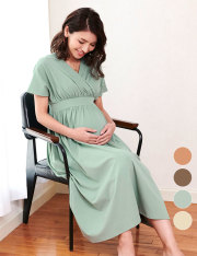 ルームウェアとしても使える授乳服ワンピース