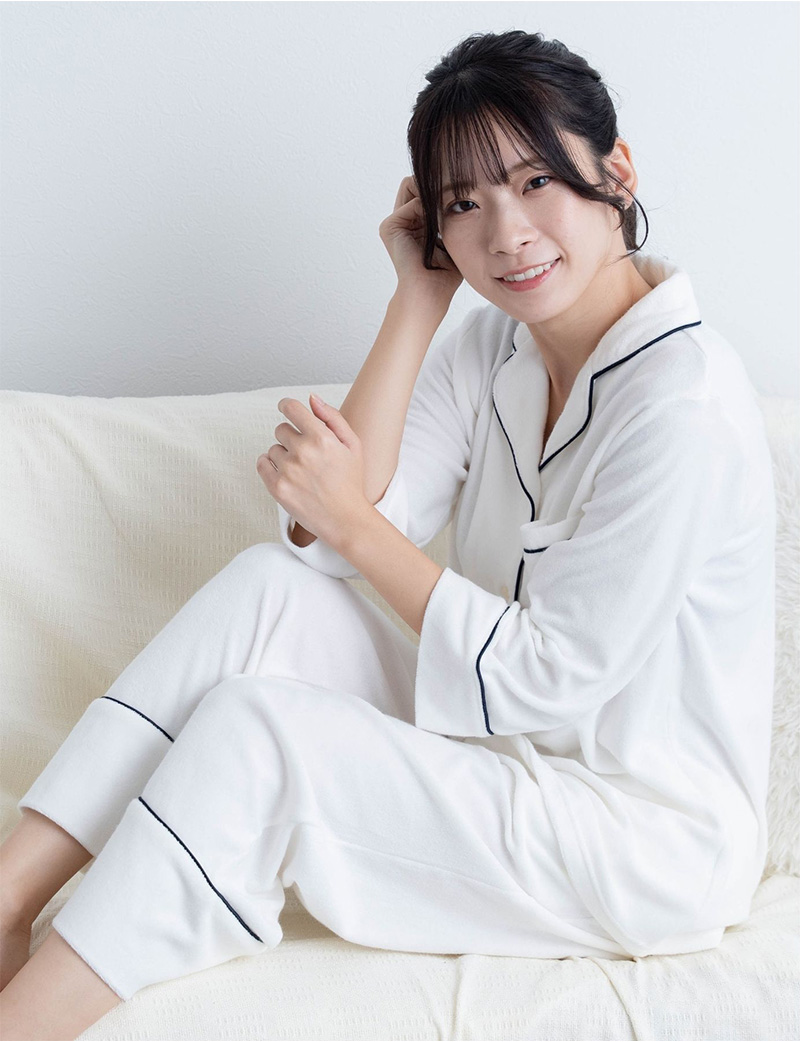 抗菌加工 パイル素材開襟パジャマ上下セット マタニティパジャマ マタニティ 授乳対応 /産前産後兼用