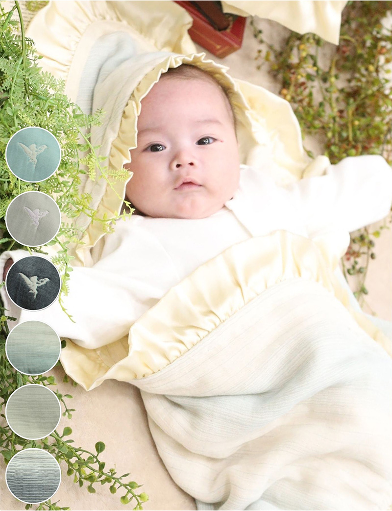 ★むーちゃんさん専用★TraditionalWhetherwear ARKLEY 日本製 6重ガーゼフリルおくるみ わたあめガーゼ グラデーション