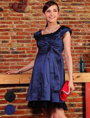 【SALE】授乳服マタニティウェア シャンブレー素材フォーマル授乳ワンピース プリマローズ