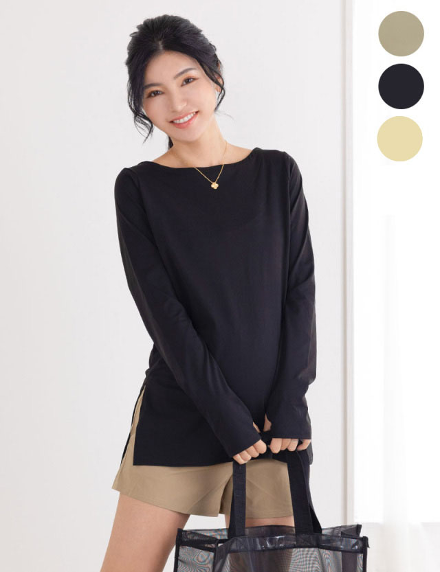 ラッシュガード 長袖 UVカットTシャツ  マタニティOK