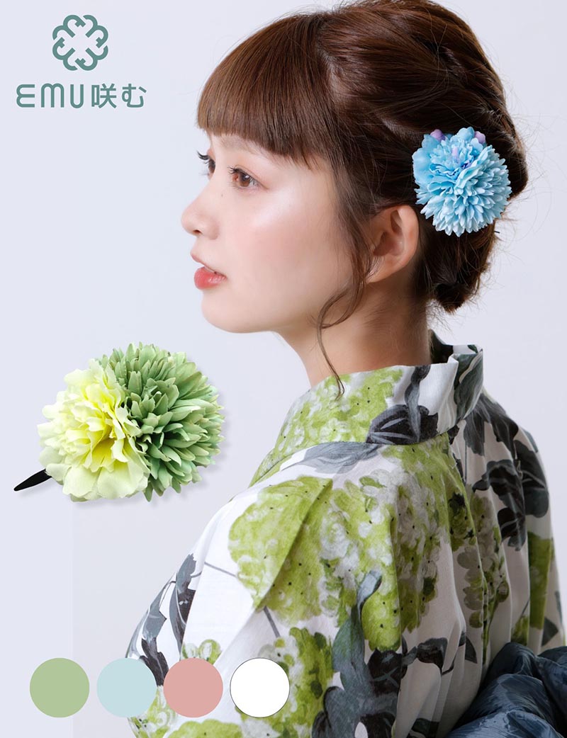 子どもから大人まで使える！フラワーヘアクリップ