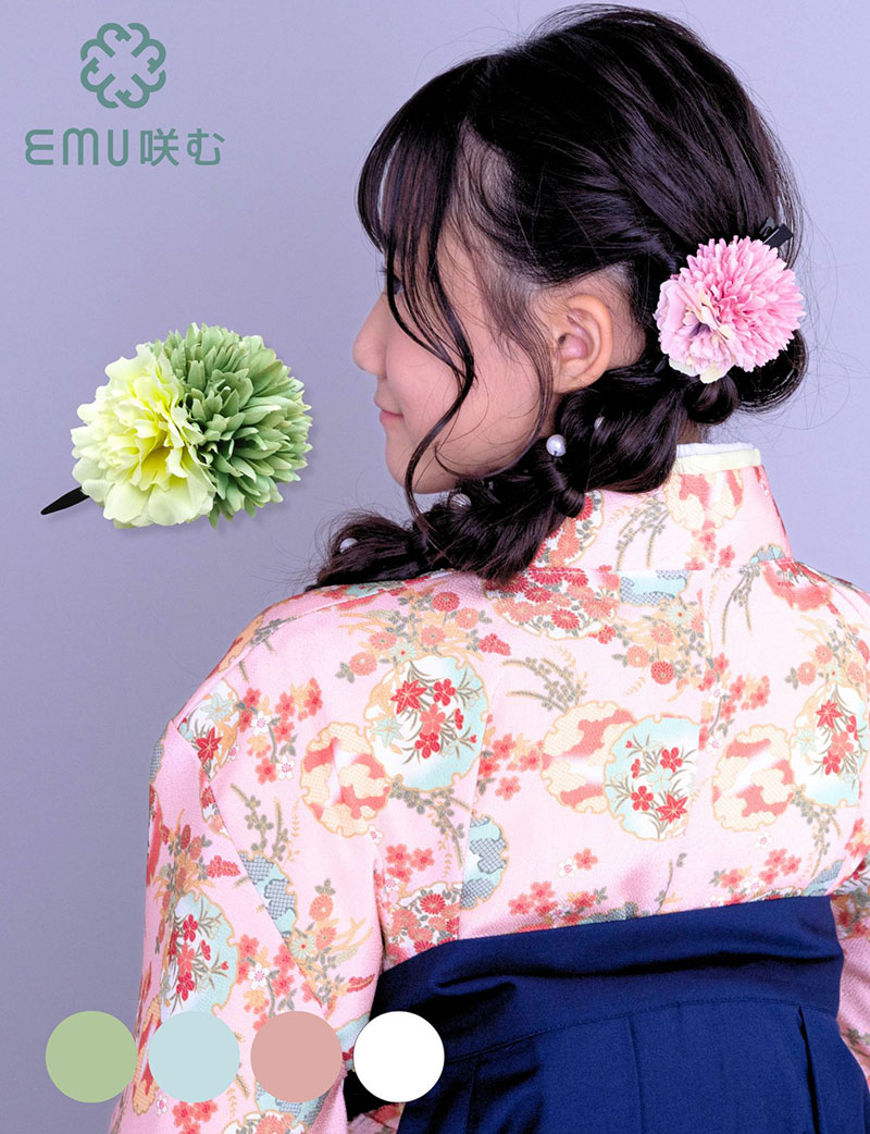 子どもから大人まで使える！フラワーヘアクリップ