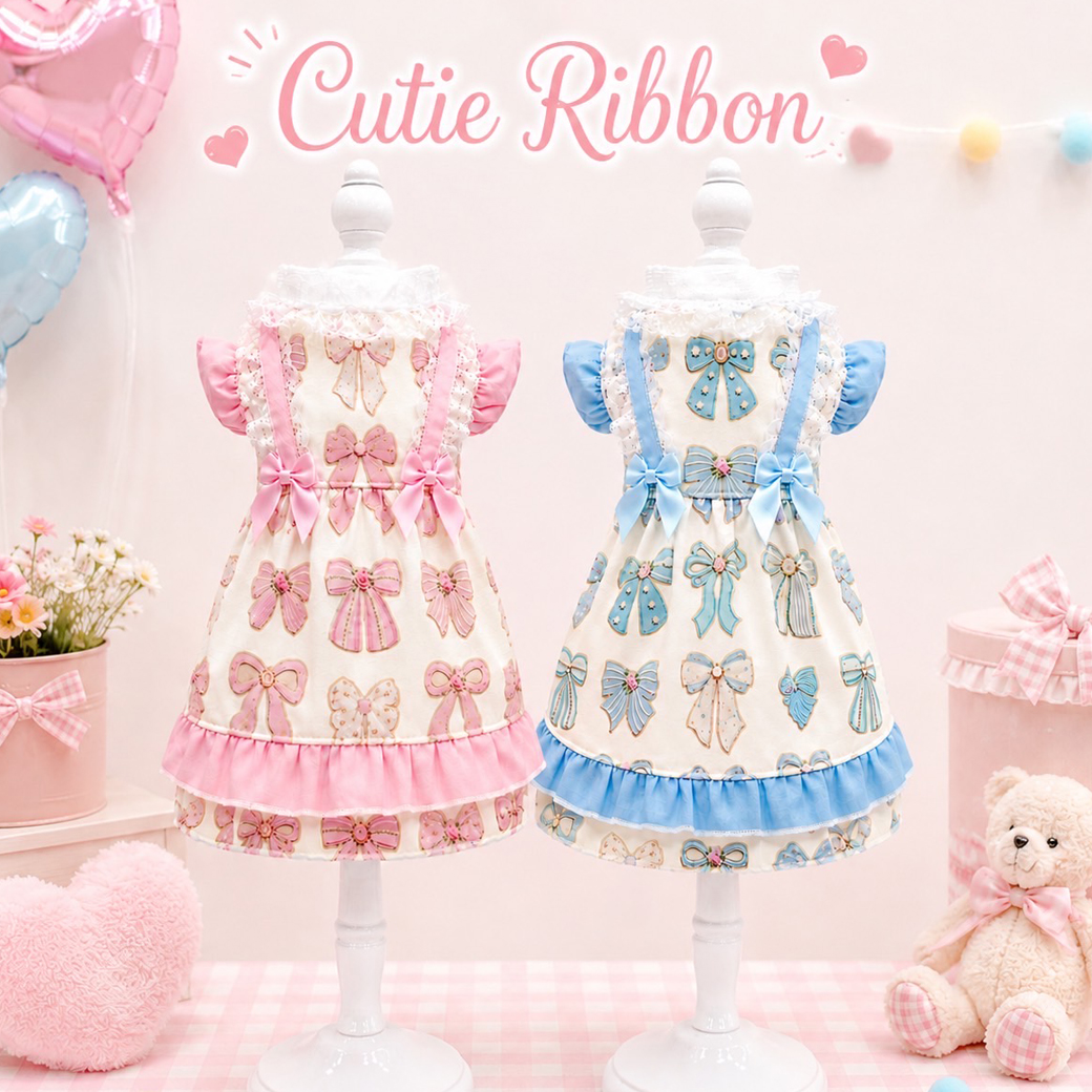 ※ご予約商品※【accu miliaコラボ】Cutie Ribbon Dress