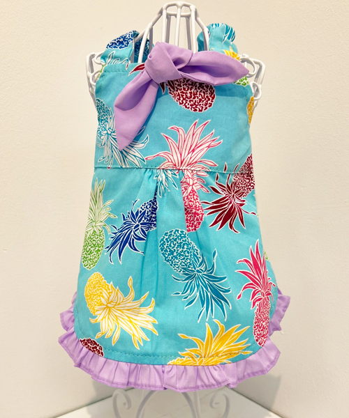 【Luna Blue★ルナブルー】アロハ ドレス/パイナップル