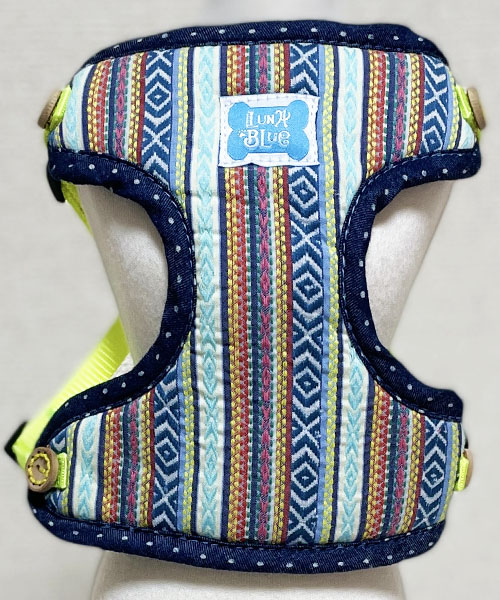 【Luna Blue★ルナブルー】アロハ ハーネス＆リーシュセット/ブルー