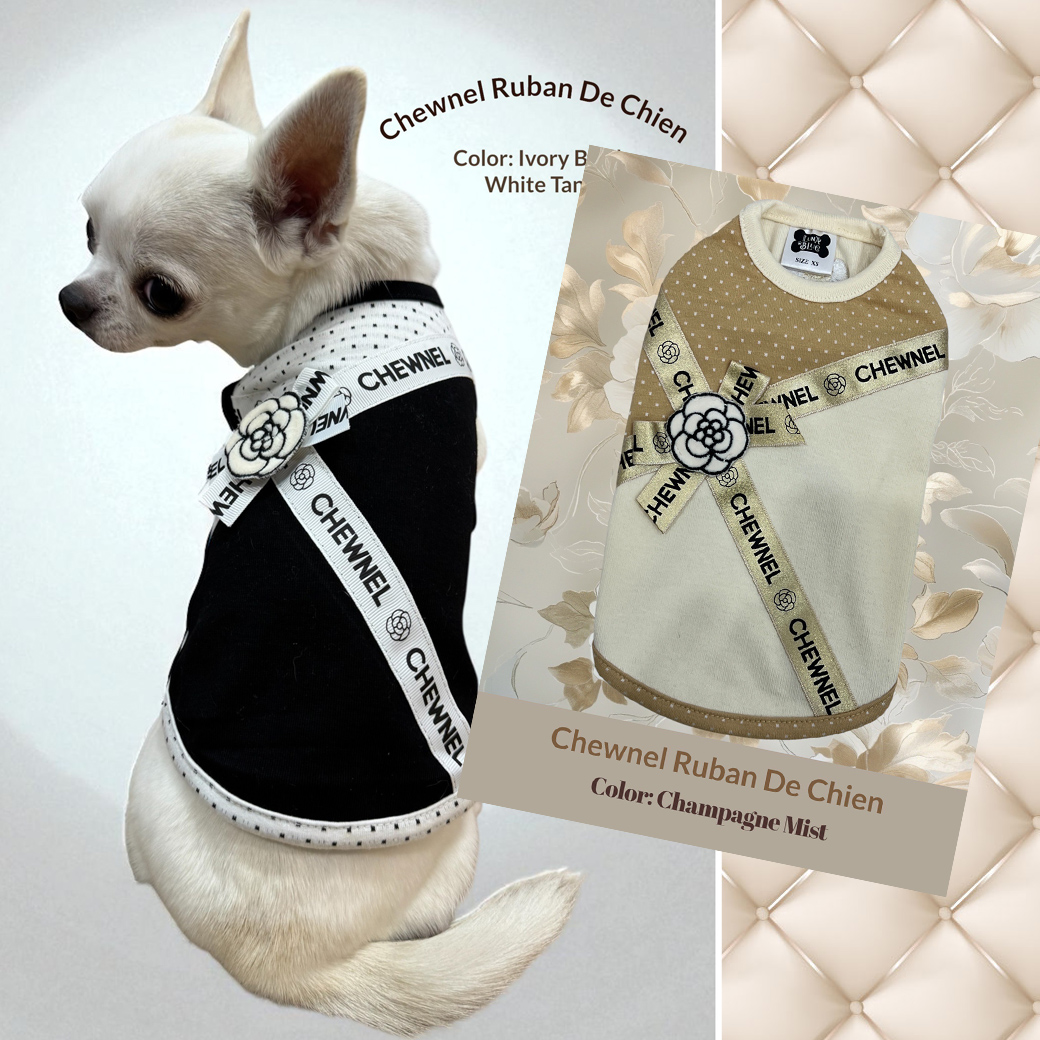 ※先行予約販売※【Luna Blue★ルナブルー】Chewnel Ruban De Chienコレクション/タンクトップ/2 color