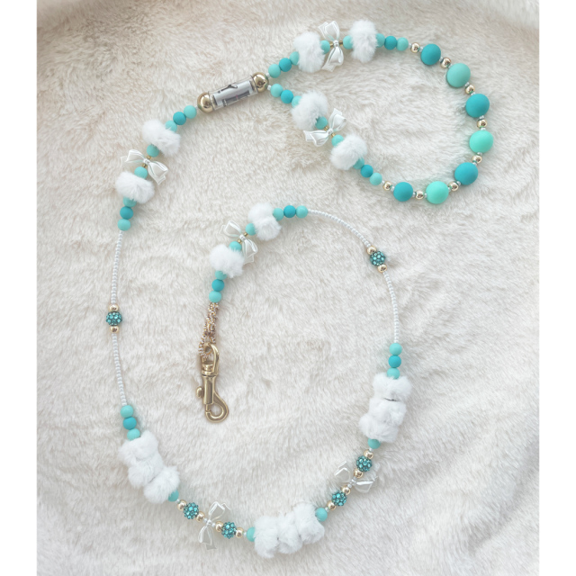 ※先行ご予約商品※【baby maryコラボ】Wooffany Blue Fur ビーズリード