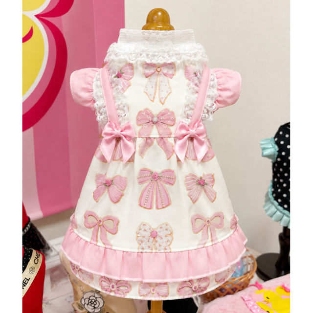 ご予約商品※【accu miliaコラボ】Cutie Ribbon Dress| ワンちゃんの