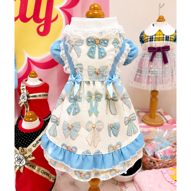 ご予約商品※【accu miliaコラボ】Cutie Ribbon Dress| ワンちゃんの