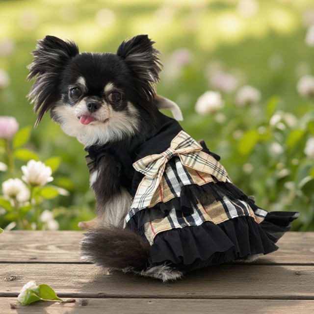 【美品】犬服　アキュミリア　accu milia ワンピース　マット ご予約商品※【accu miliaコラボ】Cutieアスラードレス| ワンちゃんの