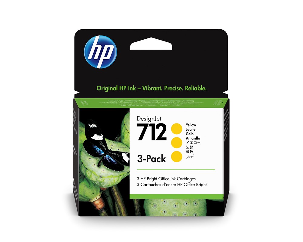 HP712Bインクカートリッジ イエロー29mlx3(3ED79A) SYC